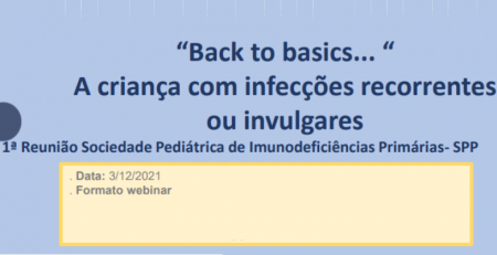 Marque na agenda: Reunião da Sociedade Pediátrica de Imunodeficiências Primárias